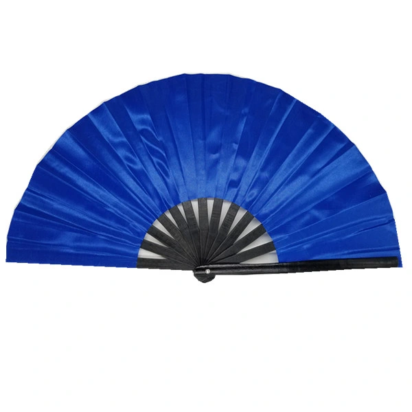 Promotional Festival Large Bamboo Fabric Folding Hand Fan for Events