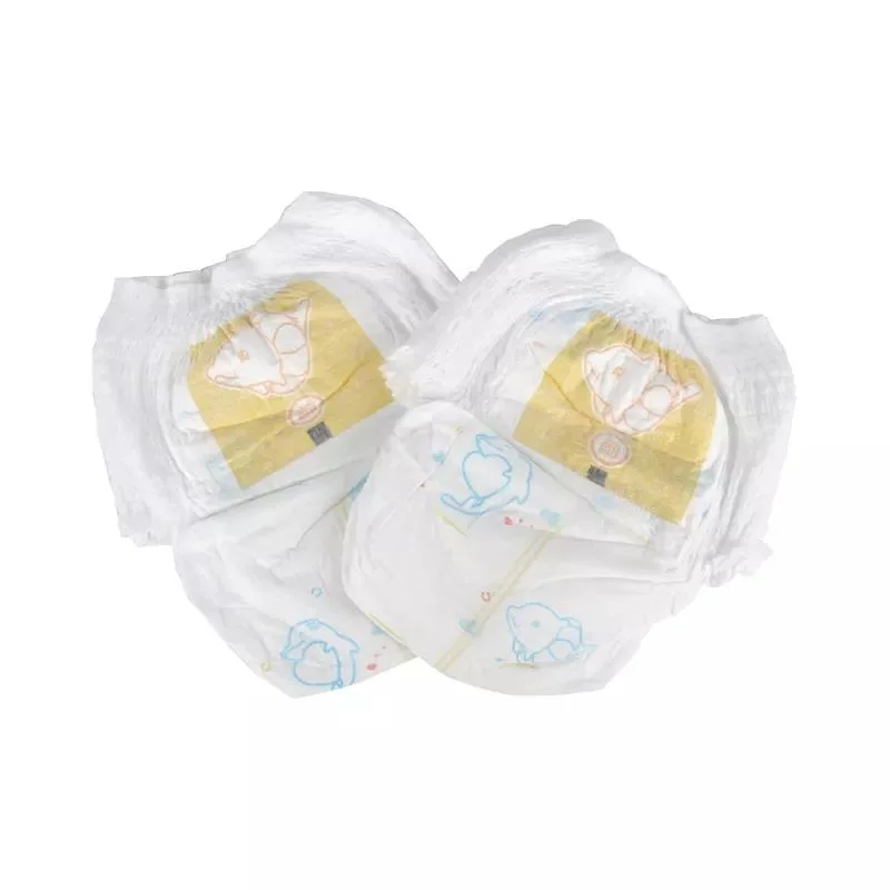 Dry Disposable Baby Diapers Pant Hypoallergenic Without Chlorine Safe for Sensitive Infant Skin