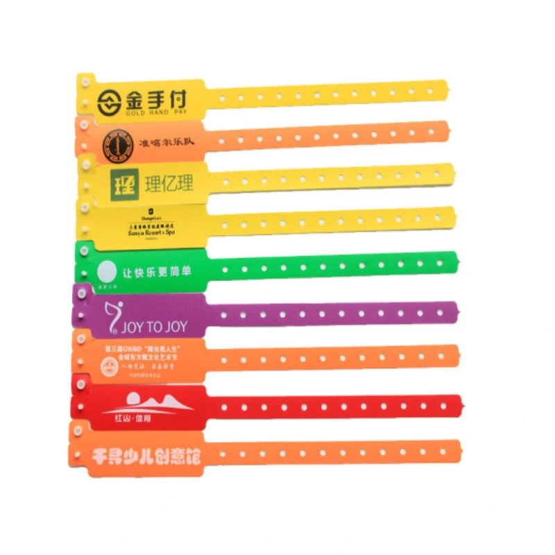 Original Factory Printable Tyvek RFID Wristbands for Access Control People Management