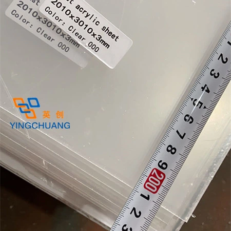 2050 X 3050mm 3mm 2mm 5mm Transparent Clear Extruded PMMA Acrylic Sheet