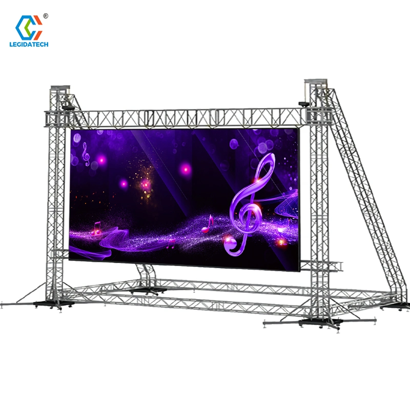 Legidatech LED Indoor Outdoor P2.6 P2.9 P3.91 P4.81 500X500mm Movable LED Display for Party