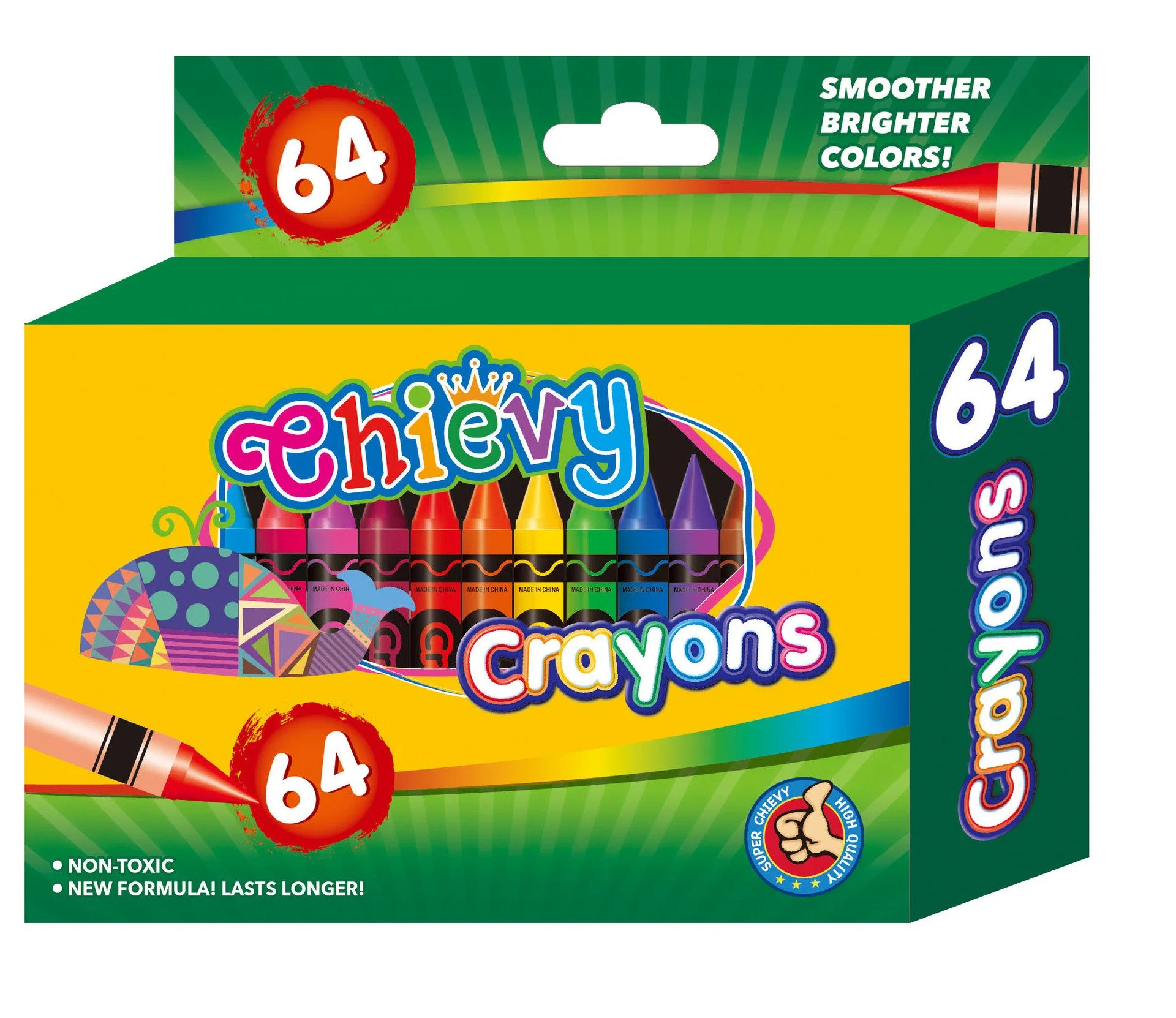 Wholesale/Supplier 48PCS Customized Size Premium Quality Crayons Eco-Friendly Pastel Crayons for Kids