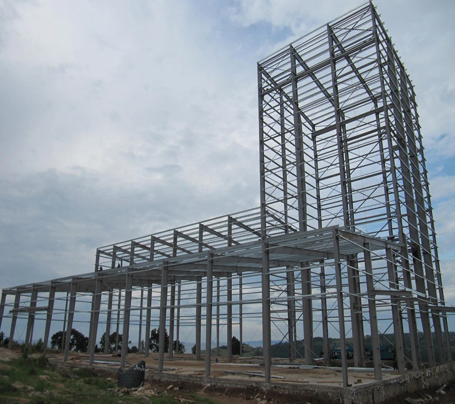 Stahlkonstruktion Konstruktion Vorgefertigtes Geschäftsgebäude / Industrielager Lager / Werkstattanlagen / Landwirtschaftliche Farm Gebäude
