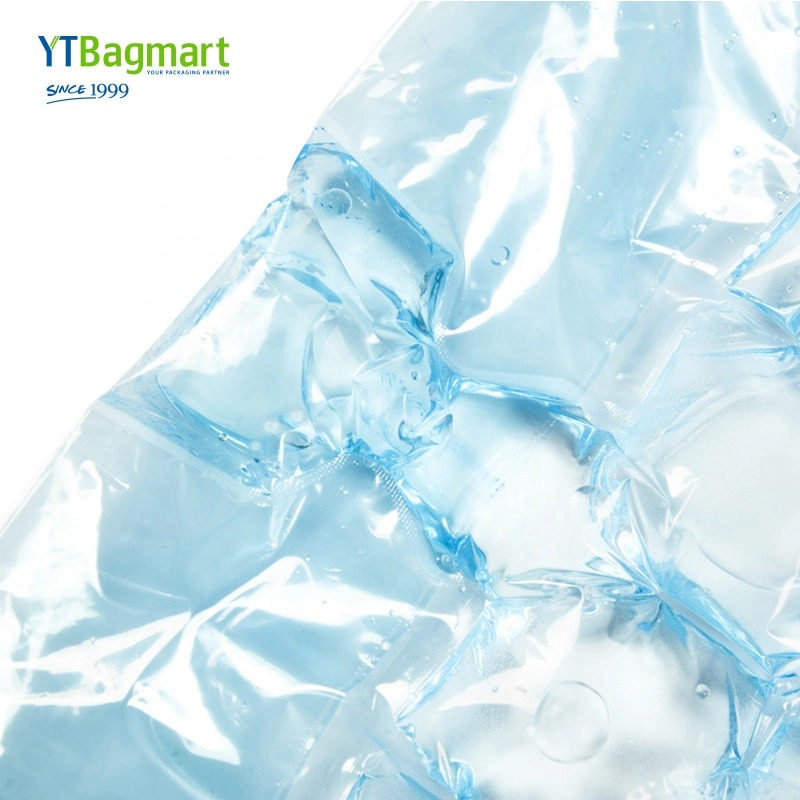 Transparent Poly Cold Seal Packaging Cubes Plastic Ice Cube Bags for Making Ice Cubes, Disposable PE Food Grade