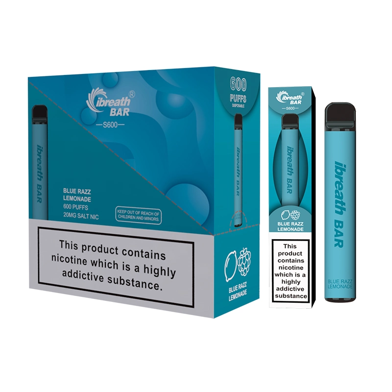 Hot Sell Wholesale E Cigarette 600 Puffs Disposable Vape Mini Pen Tpd Certification