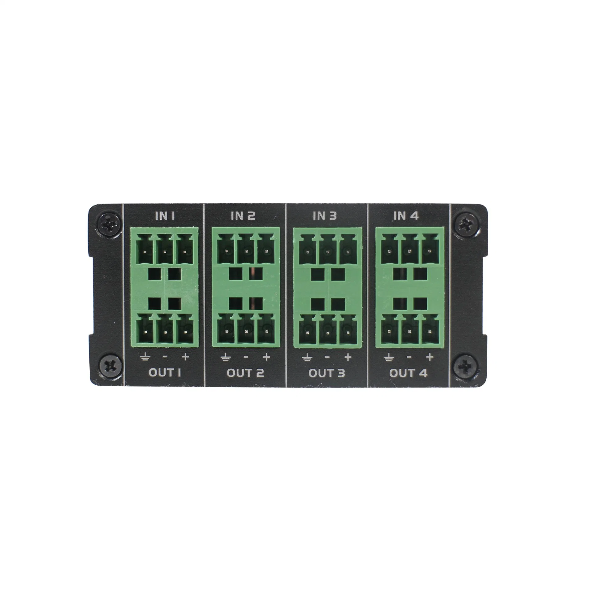 Audio Router Poe Power Dante 4 in 4 out Converter for Microphones or Aux Inputs Number Increasing