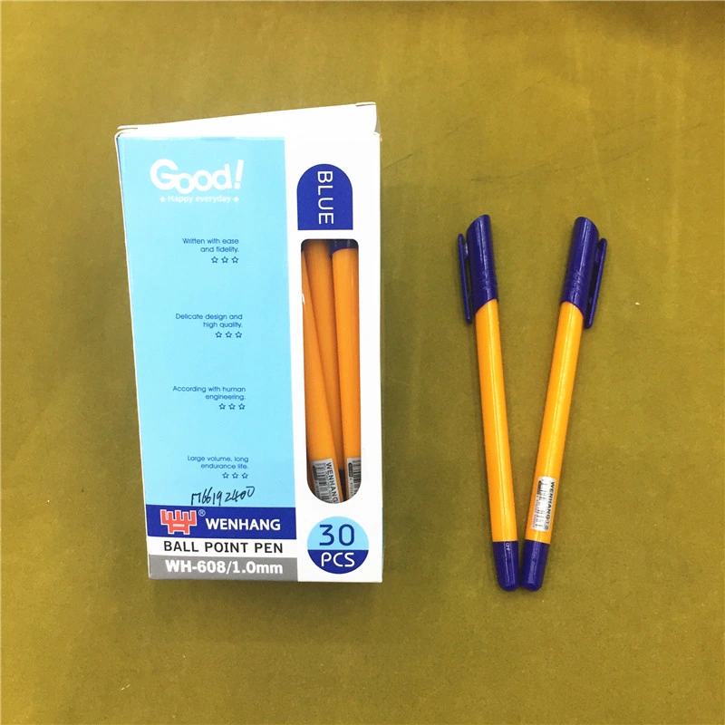 0.7mm Wholesale/Supplier Cheap Plastic Click Ball Pen for Office Supply Stationery