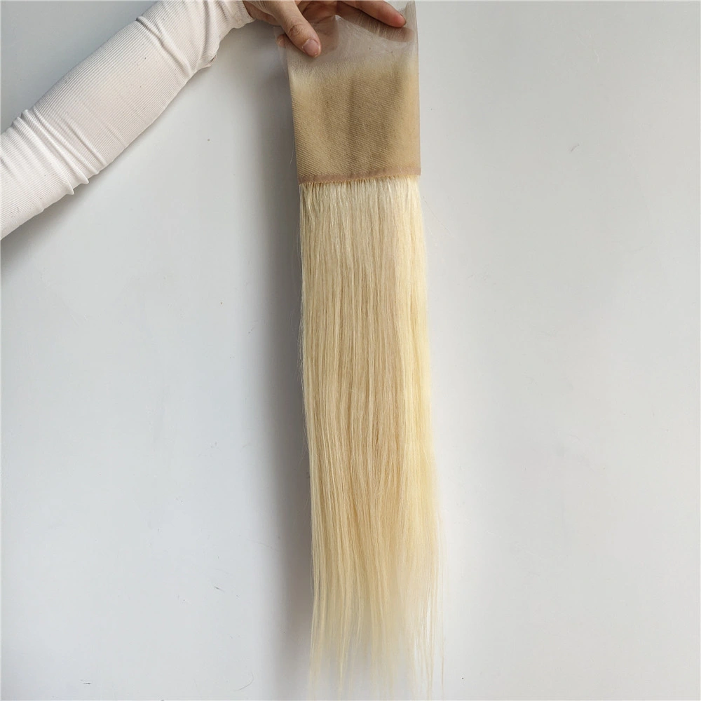 613 Blonde Lace Frontal 13X4 Straight Hair Lace Frontal Closure Bleached Knots Swiss Lace