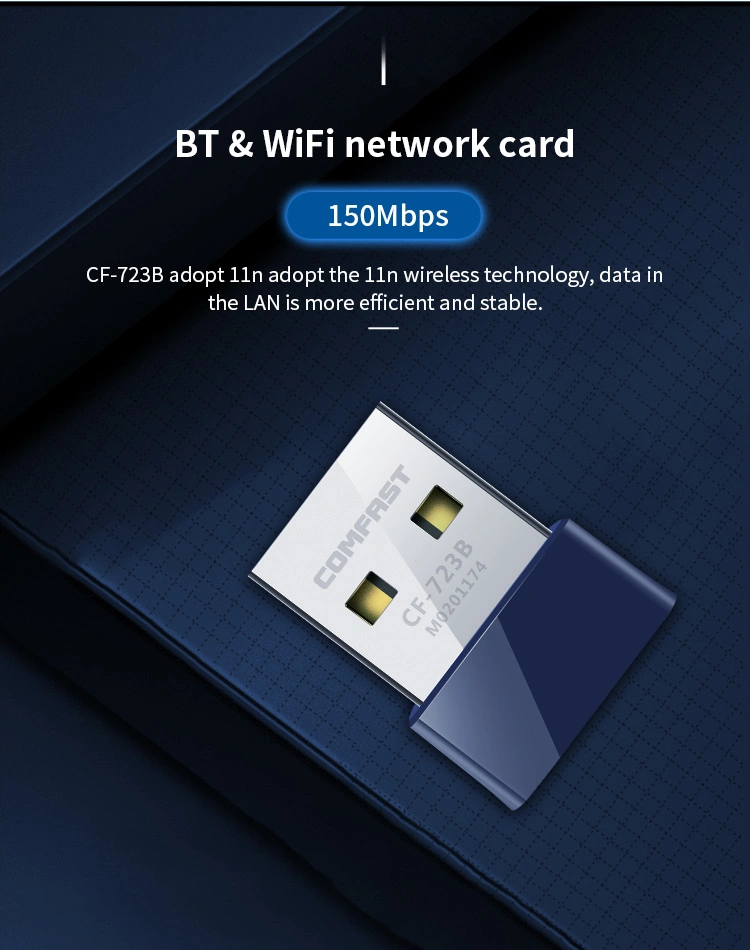 CF-723b Wireless USB Adapter 150Mbps Bluetooth WiFi Adapter WiFi Receiver Network Card USB WiFi Dongle