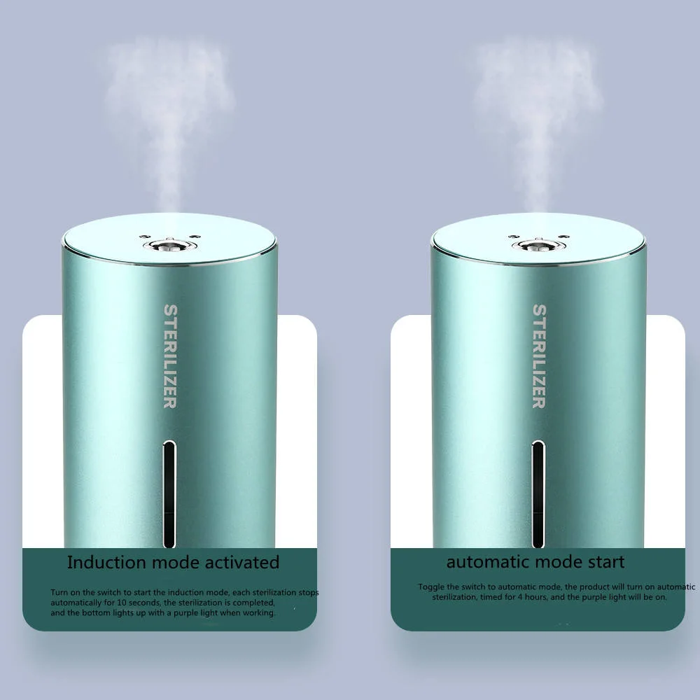 Humidificateur intelligent avec diffuseur d'huiles essentielles, capteur de pulvérisation, diffuseur de brume automatique à piles à induction, diffuseur d'air à alcool.