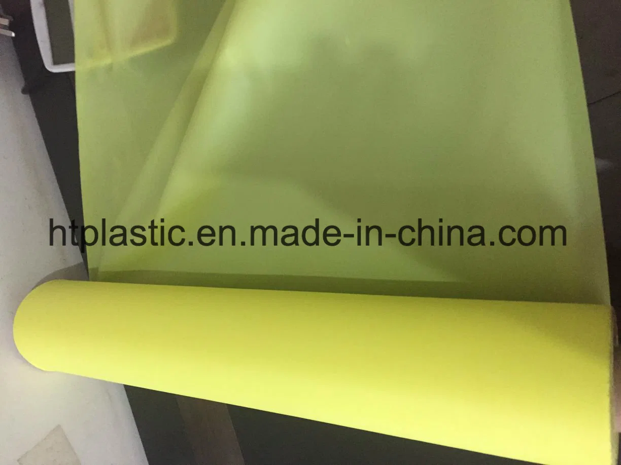 PVC Sheet Yellow Color 0.07-0.5mm Width Under 2m Supplier