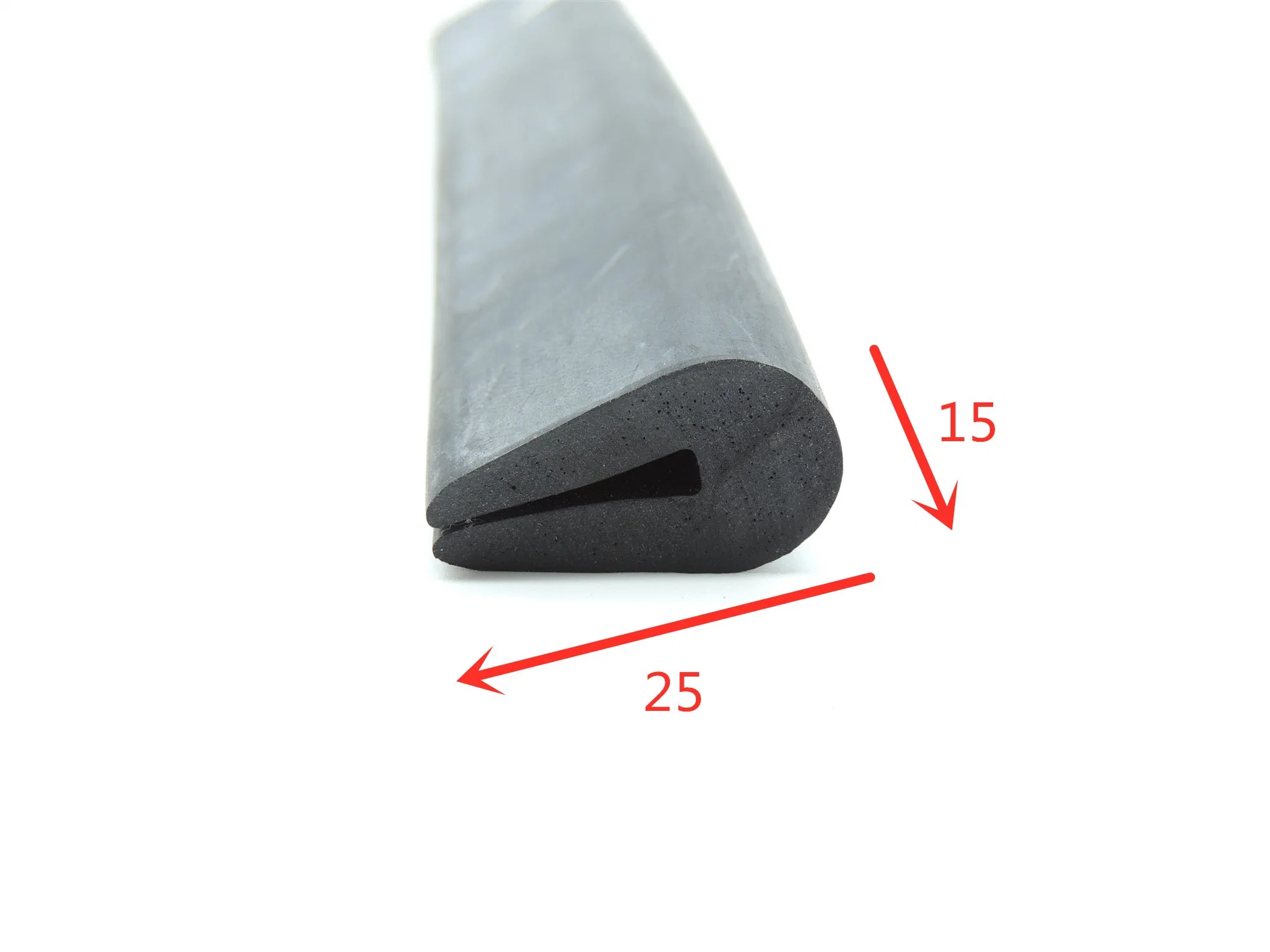 U Shape Solid EPDM Rubber Seal/Profile for Edge Protection