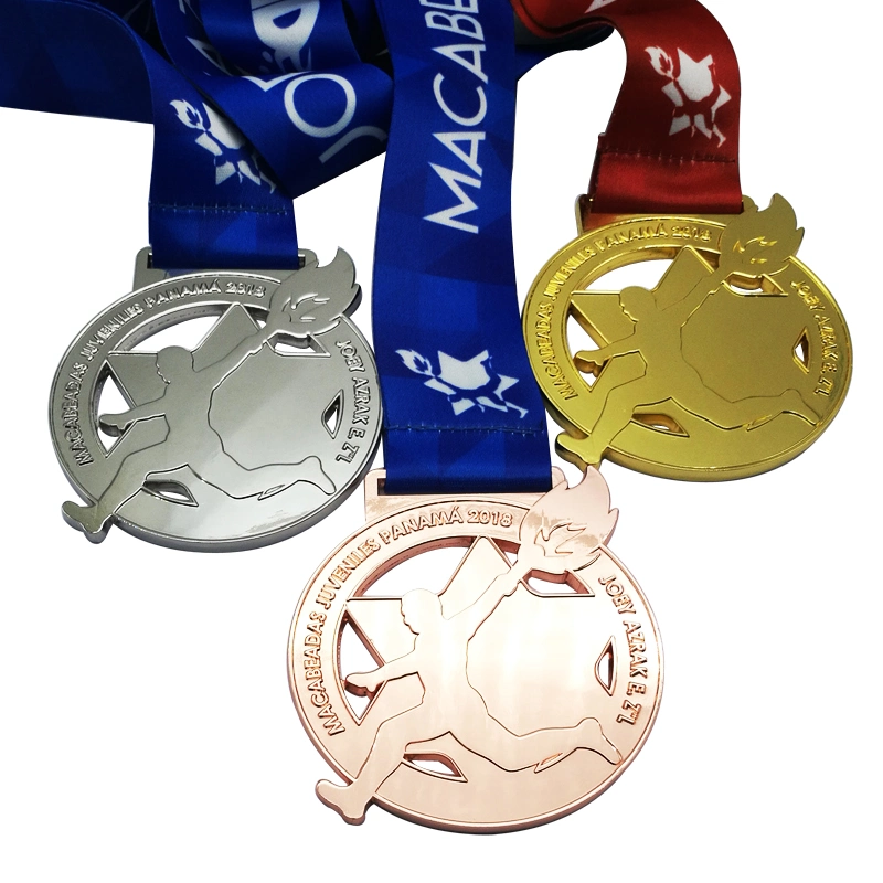 Epoxy Coated Fiestal Marathon Bronze Medals Blamk Medal Logo Medal (037)