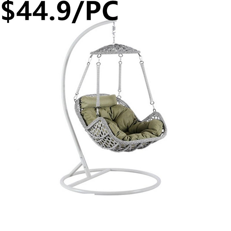 Outdoor Wicker Hanging Egg Garden Furniture Cushion Double Seat Chair