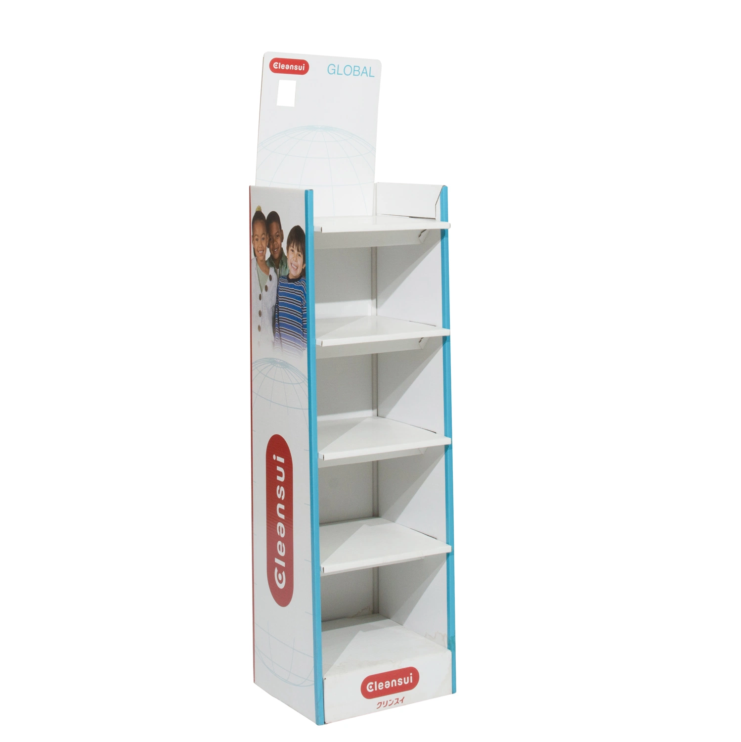 Paper Tower Display Rack Pop POS Popup Cardboard Corrugated Paper Stand