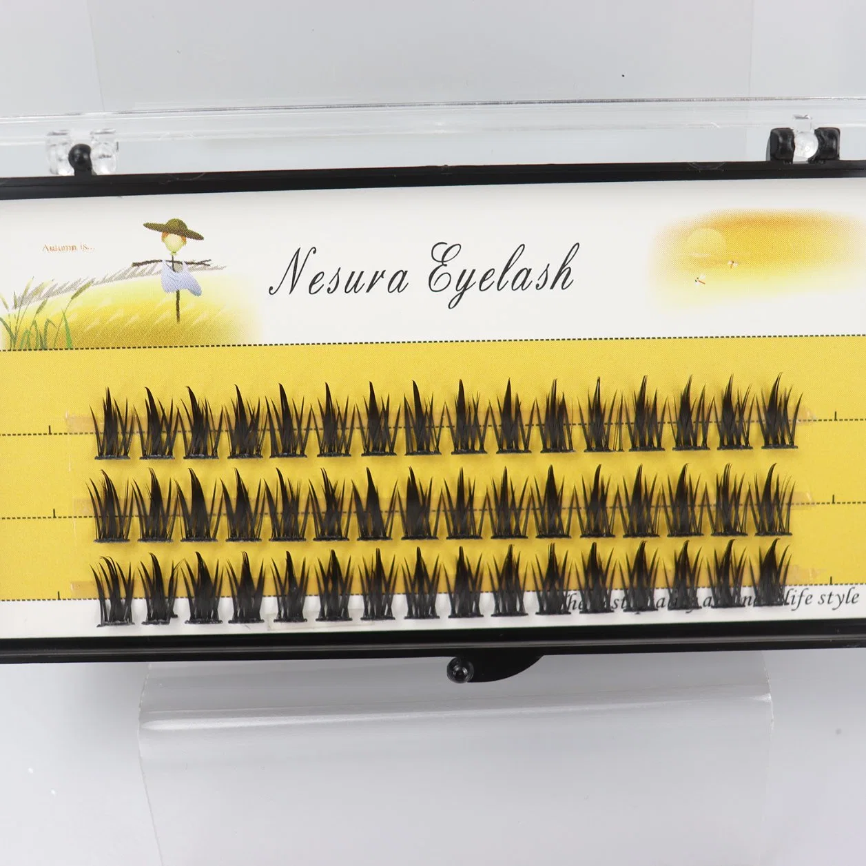 Jintong Pre-Made Fan pestañas Eyelashes individuales Synthetic Hair Natural Style 0,05 0,07 grosor 60 Paquetes 6D 10d extensión de pestañas de ventilador