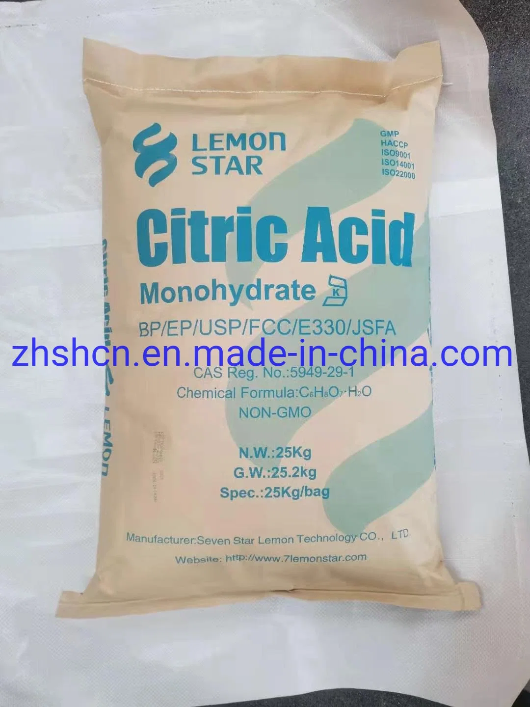 2022 China Manufacture Supplier Citric Acid Monohydrate/Sodium Citrate/Citric Acid Anhydrous Price