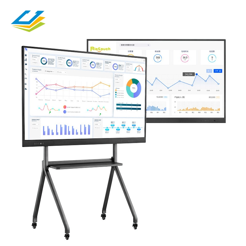 ODM 4K Android OPS 43 Zoll Monitor Smart Board 55 Interaktives Whiteboard Mit Touchscreen-Monitor