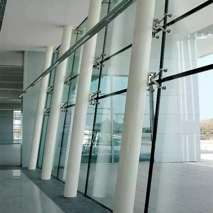 Manufacturer Structure Facade Double Glass Spider Curtain Wall