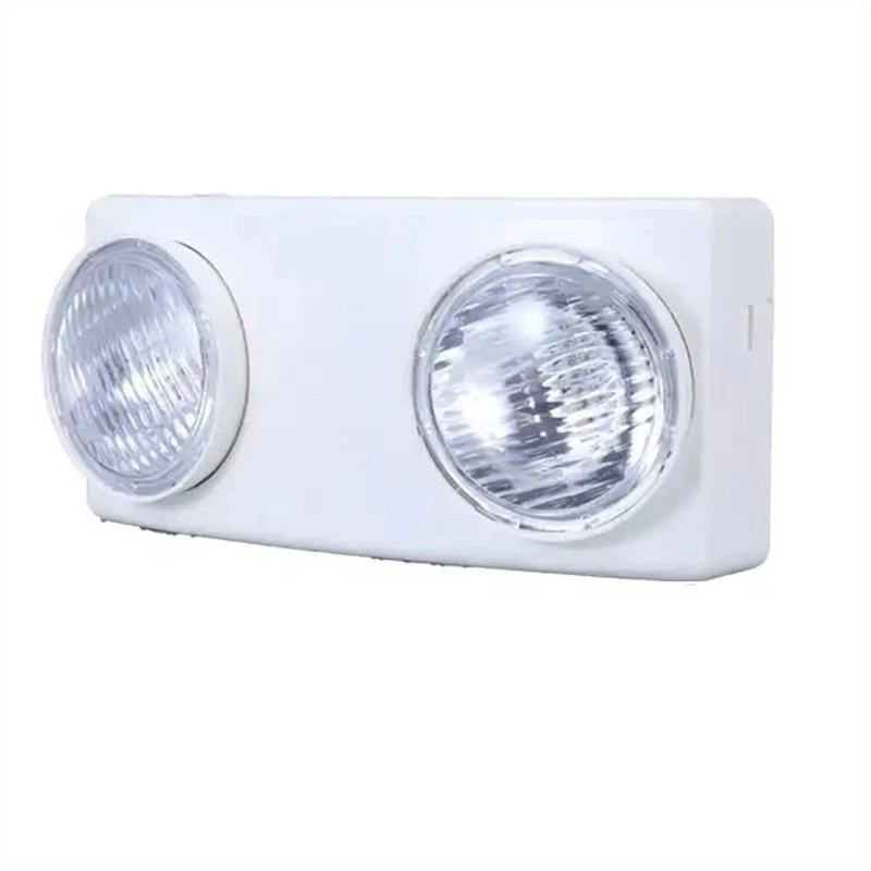 LED de pared recargable de emergencia de incendio de luz batería ultra ligera Luz de respaldo recargable de doble cabezal LED de emergencia