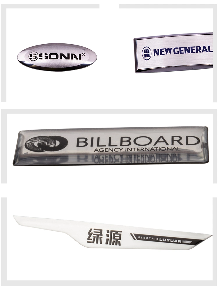 16.2g/PC Embossed or Debossed OPP Bag+Carton Self Adhesive Sticker Metal Logo