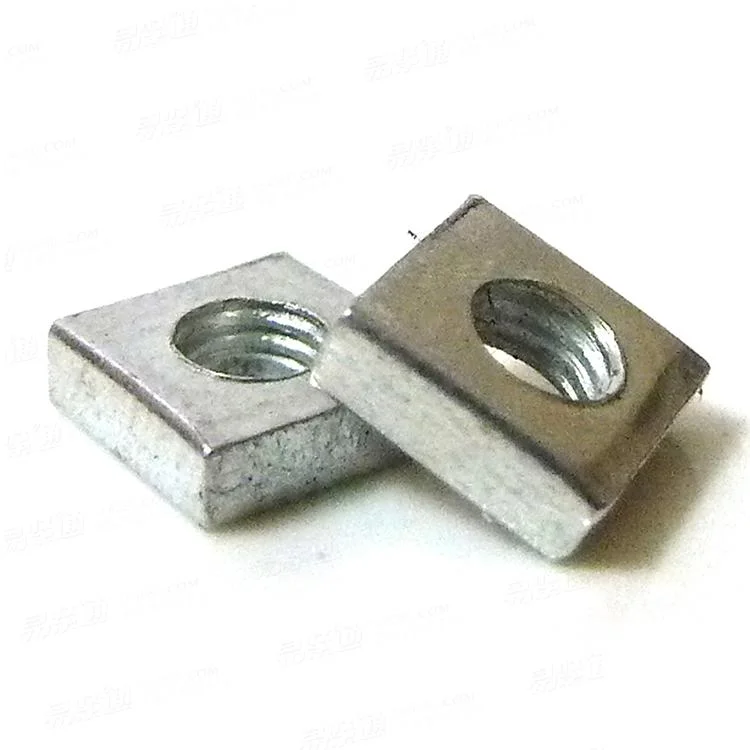 Zinc Yellow Zinc Palte Square Corrugated Loard Nuts DIN562 DIN557