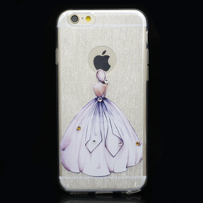 Schöne Hochzeitskleid TPU Phone Case für iPhone 5/6/6plus