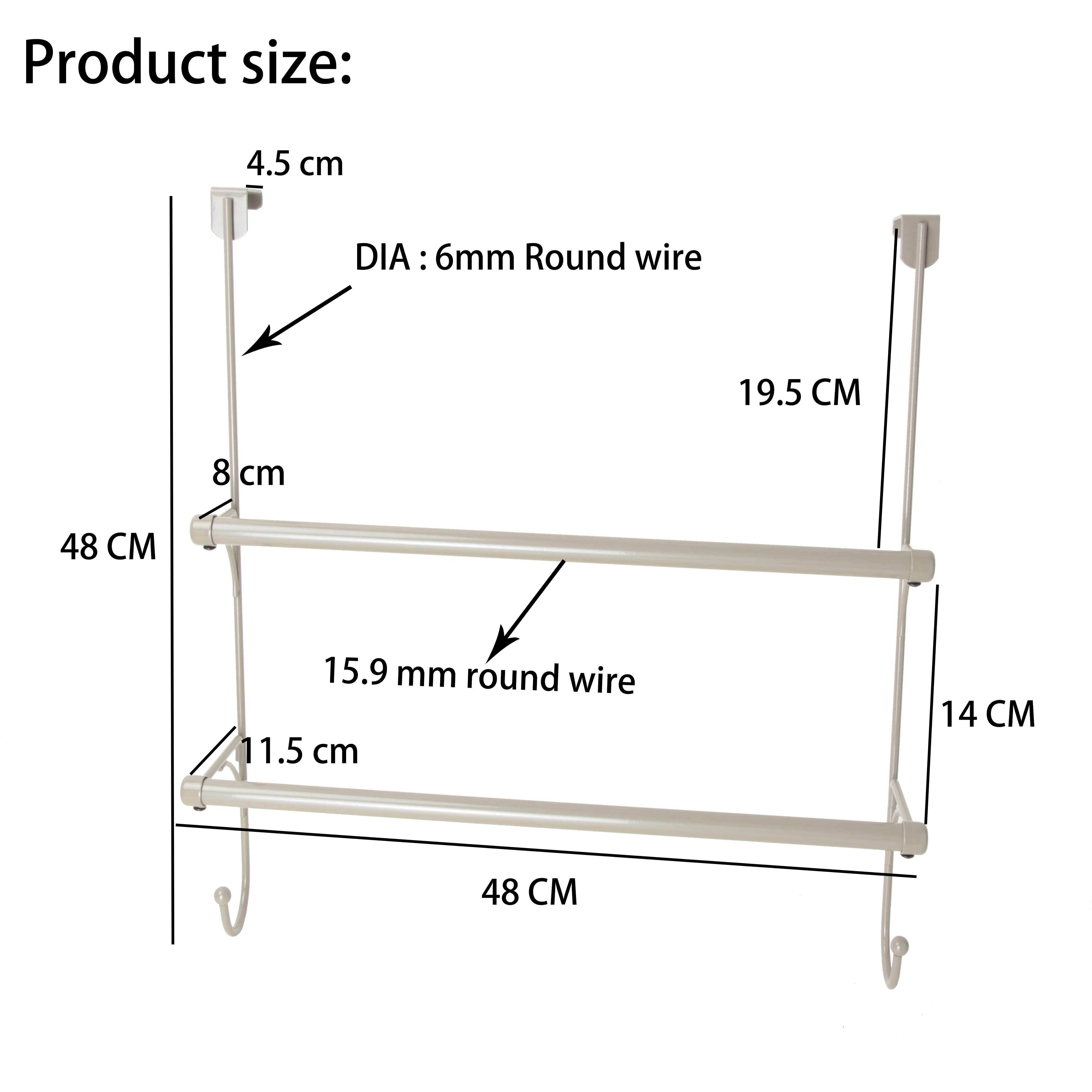 High quality/High cost performance  Over Door Double Towel Bar