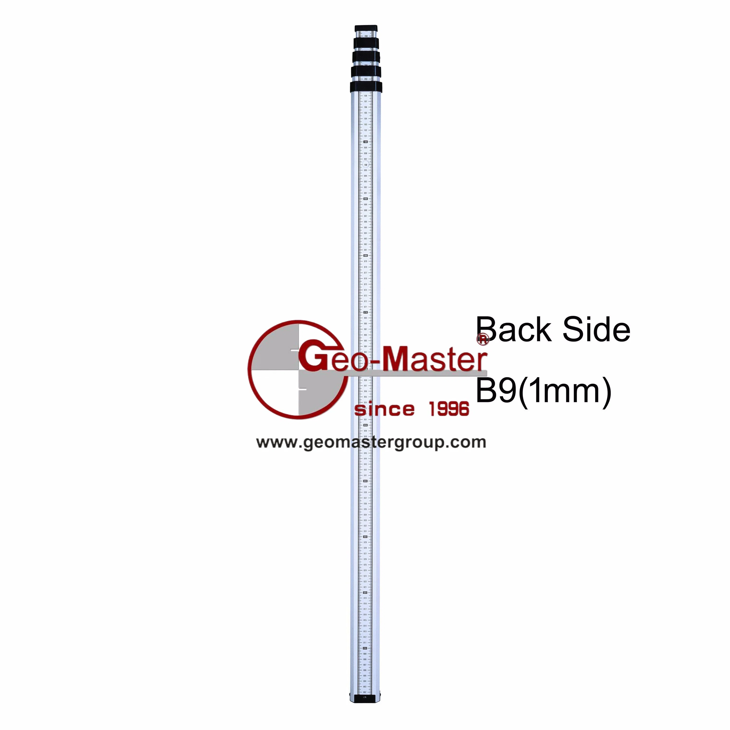 Geomaster Backtside Graduation (1mm ascending reading) for Aluminum and Fiberglass Leveling Staffs