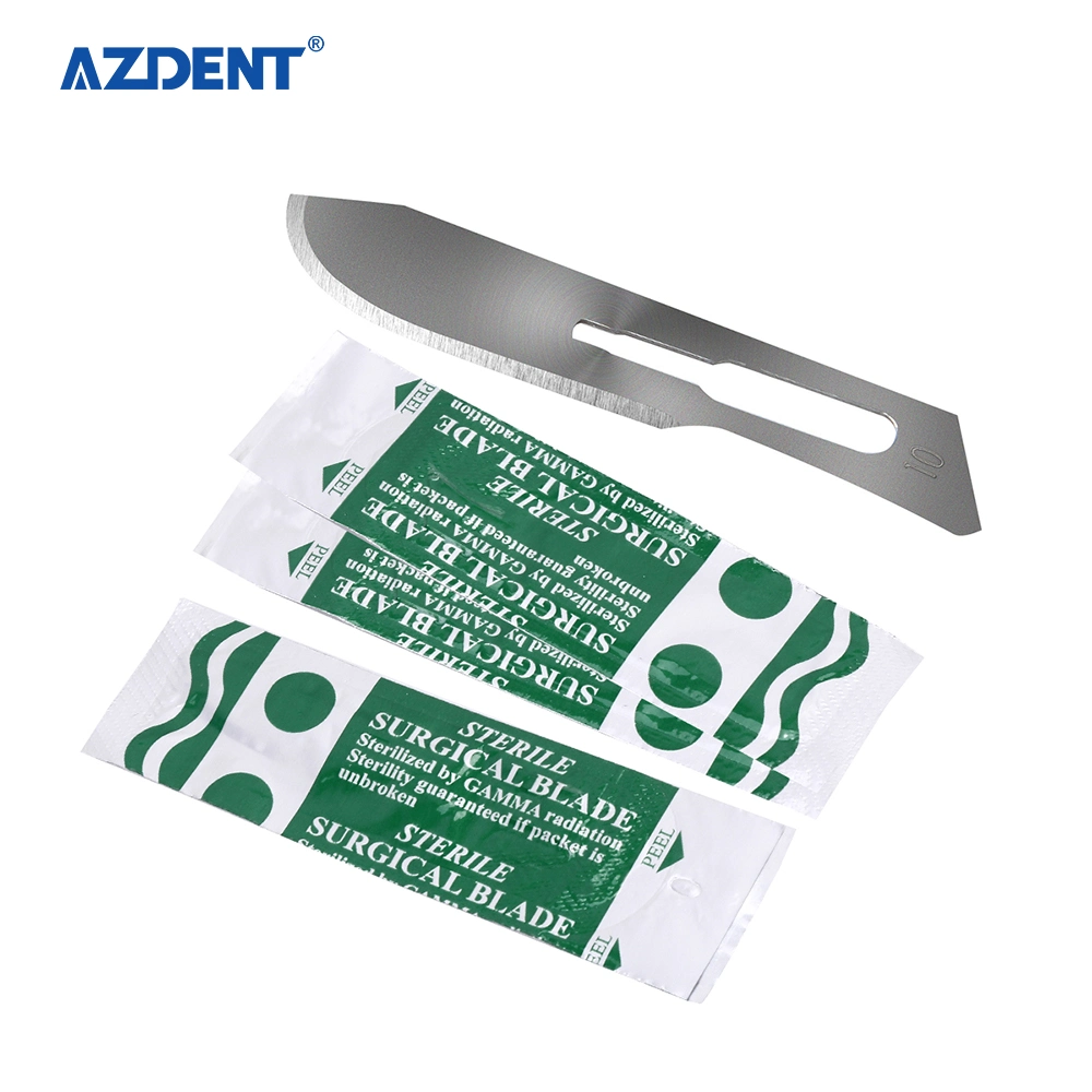 Wholesale/Supplier Price Azdent Stainless Steel Dental Surgical Blades for Sale 10#