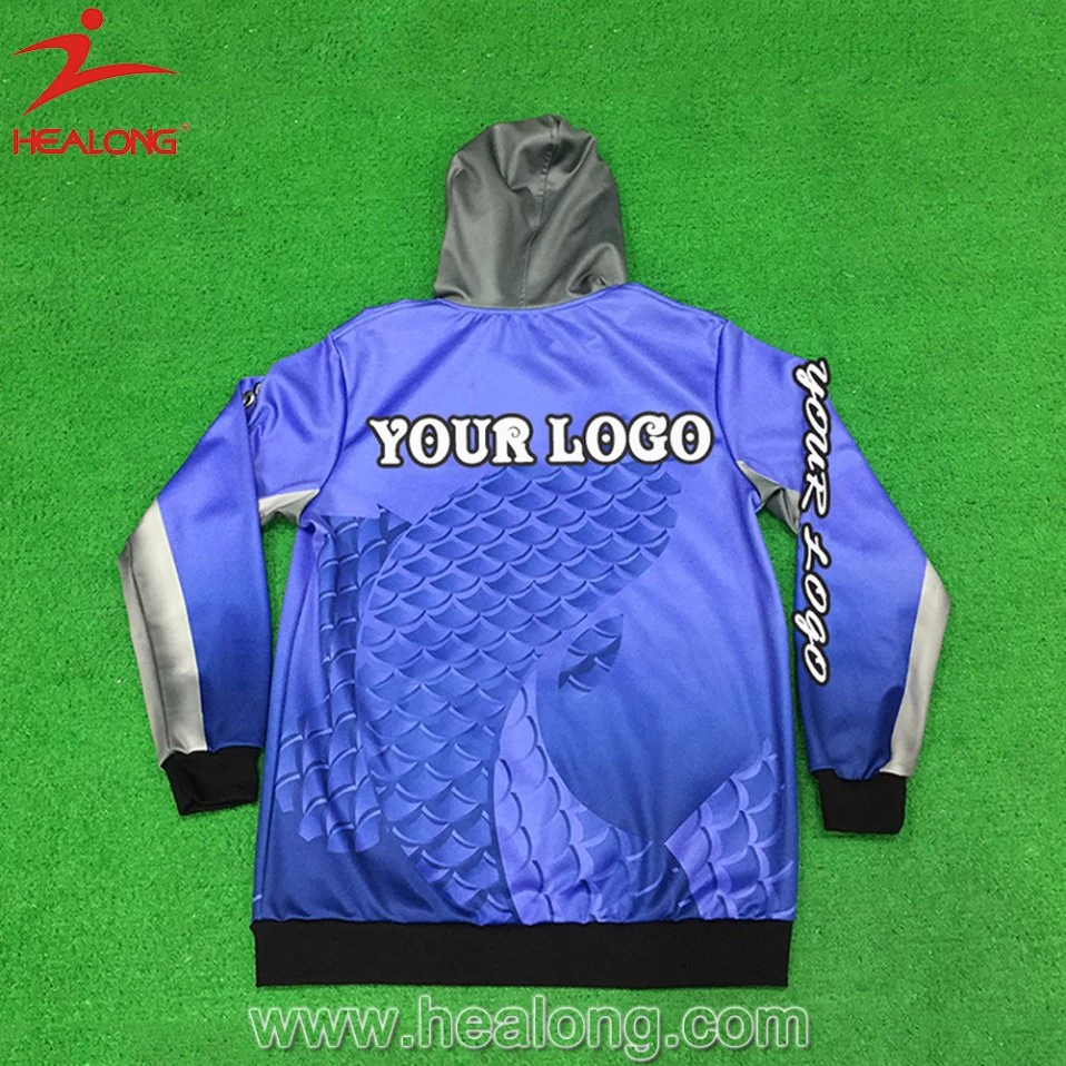 Healong Customized Fishing Shirts Sublimation Sport Wear