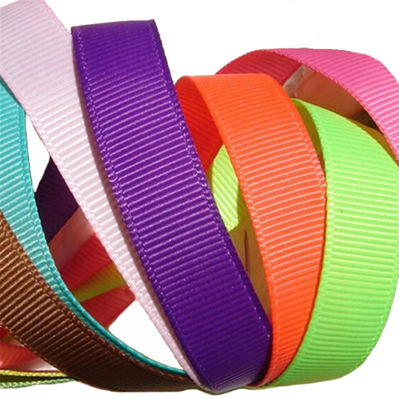 Wholesale/Supplier Custom Polyester Grosgrain Ribbon in 100 Yards Spool Roll Packing 196 Colors Available From 3 mm to 100 mm