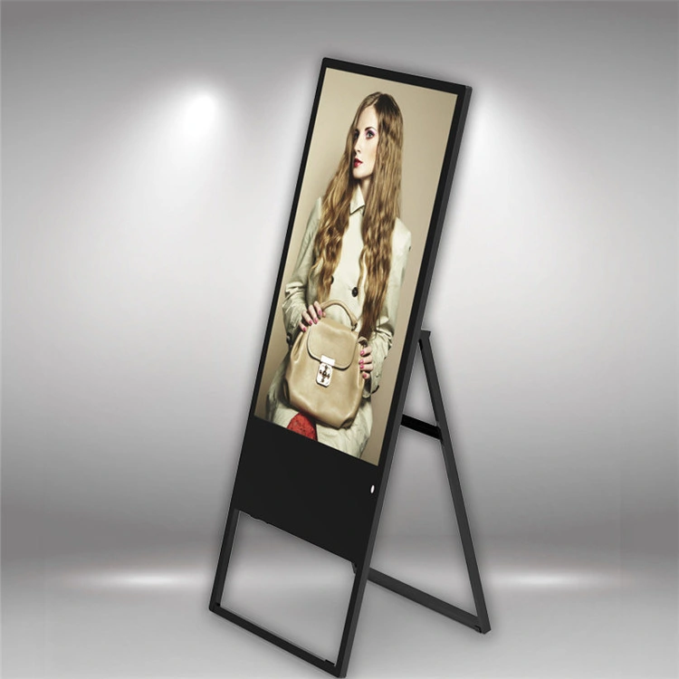 43-Inch Floor Standing Flexible Folding HD Digital Signage Ad Player Network WiFi Video LED Commercial Advertising Display