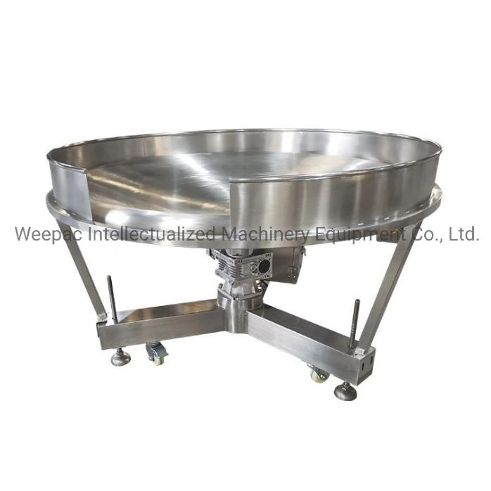 Rotary Table Stainless Steel Accumulation Turn Table Collecting Collection for Finished Bag