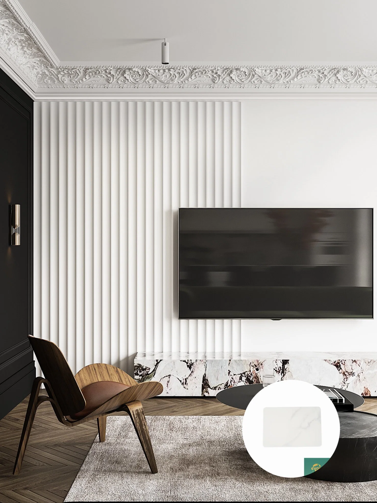Evoke WPC Product From This Supplier. Wholesale/Supplier Interior Decorative Baboo Wood Veneer WPC Slat Paneling Fluted Wall Cladding