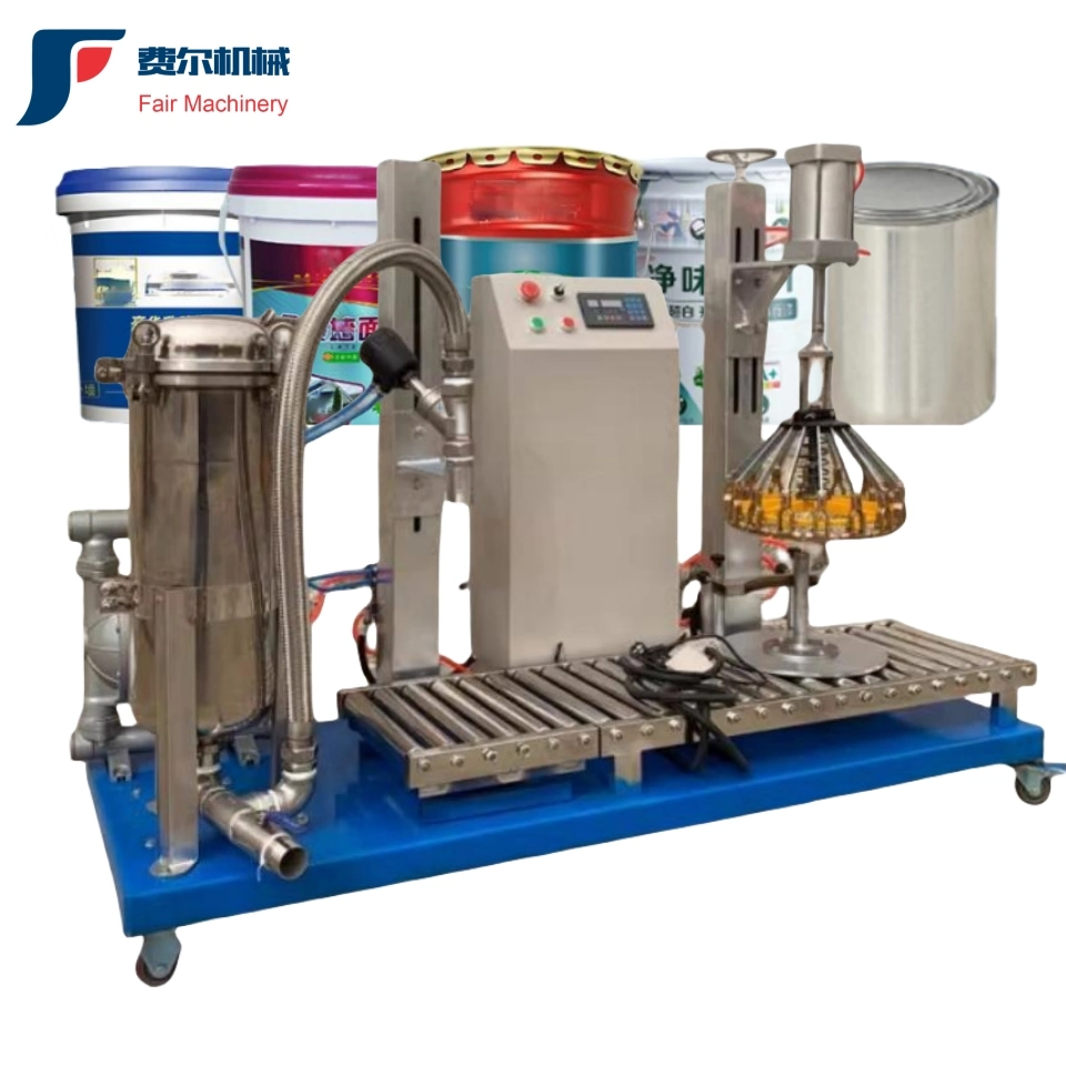 Filling Machinery Cheap Price of 5-~20 Liters Lubriacnt Oil/Chemical Liquid Fill Semi-Automatic Weighing Filling Machine