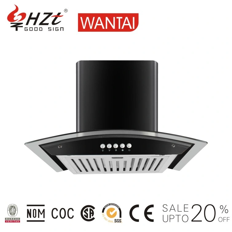 New Style Ss Island Range Hood with Push Switch