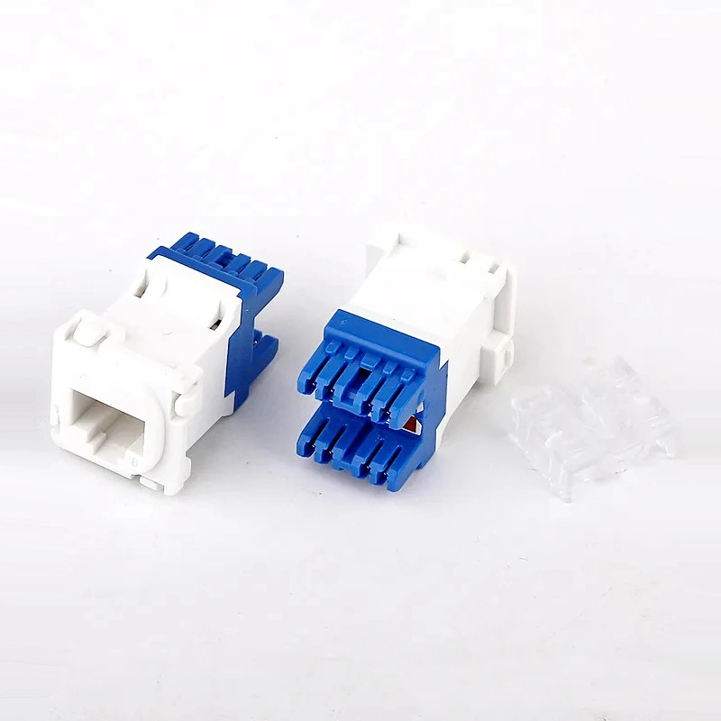 Australian-Style CAT6 Network Module RJ45 90 Degrees Snap-on Type Keystone Jack