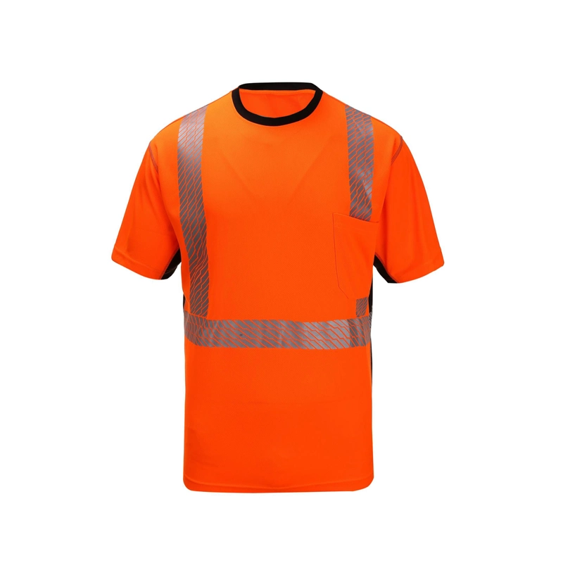 Reflective Safety Warning Work T-Shirts Customized PPE Apparel