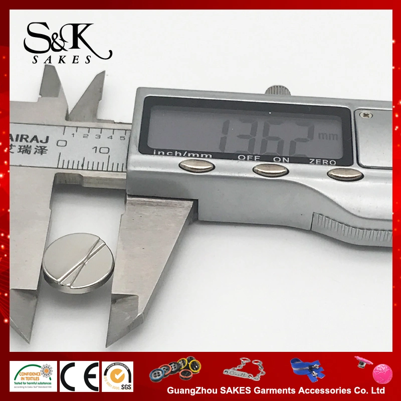 High quality/High cost performance  Shinny Silver Color Zinc Alloy Snap Buttons for Garments