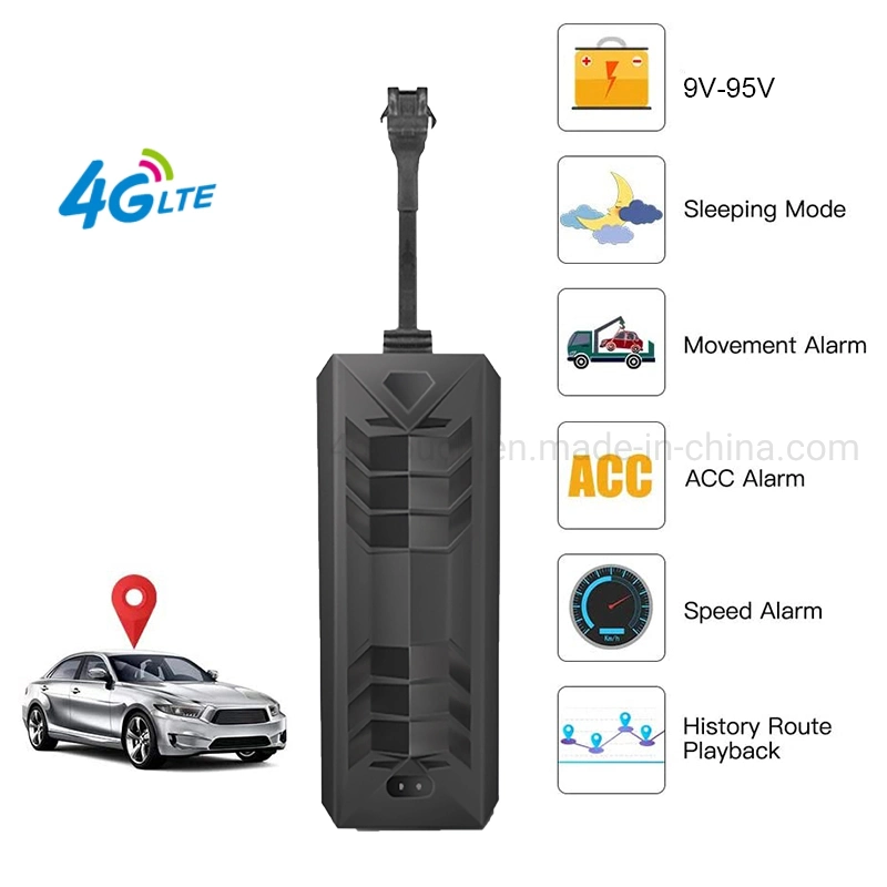 China manufacturer new slim design 4G cut off engine security Vehicle Tracker GPS for Car tracking with Anti-Theft Alarm T806