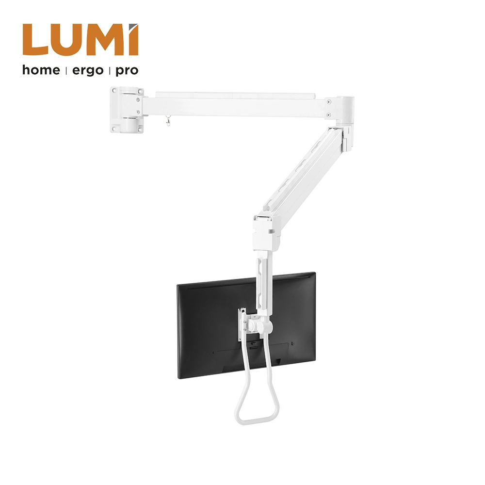 Gas Spring Wall Mount LCD Hospital Bed Monitor Arm