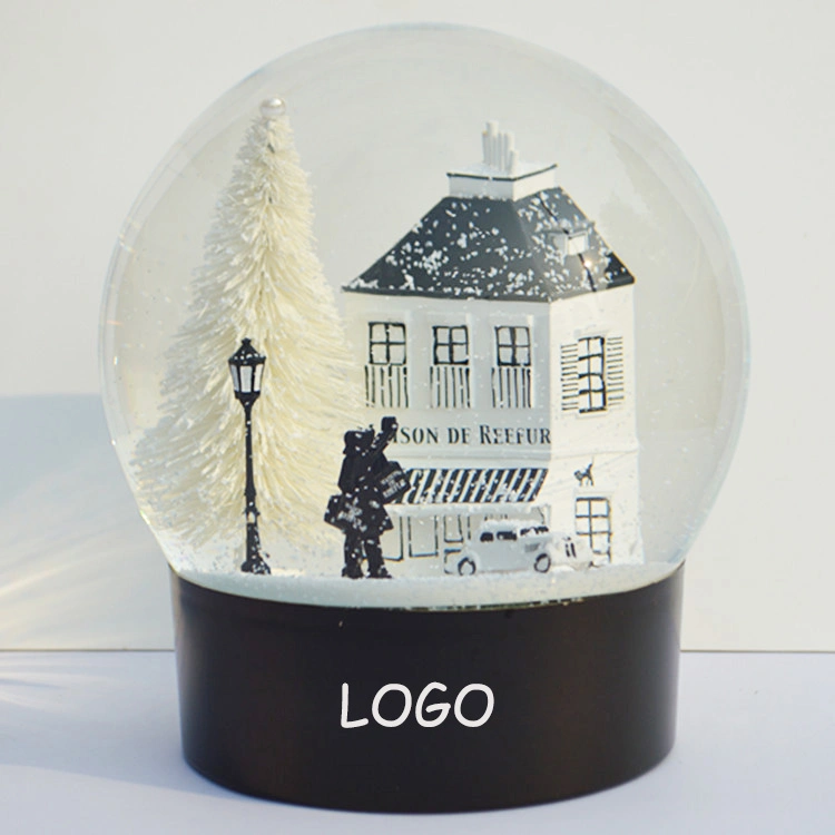 120mm Water Summer Souvenir Sculpture Glass Snow Globe