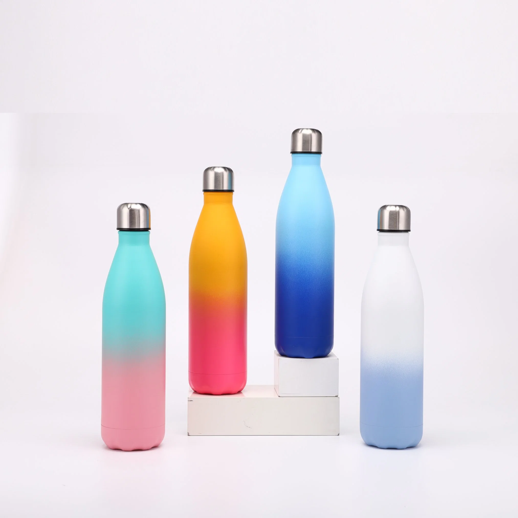 Travel Double Walled Vacuum Insulated Water Bottle Leak-Proof Cola Shape Stainless Steel Water Bottle 500ml, 750ml, 1000ml