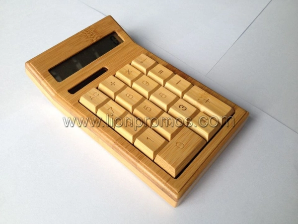 Eco Friendly Green Office Business Gift Bamboo Calculator CS19