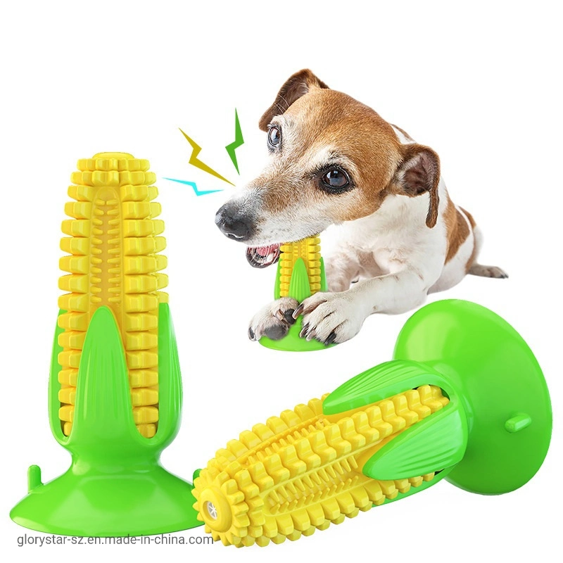 Pet Sound Sucker Chew Clean Teeth Squeaky Dog Corn Toys