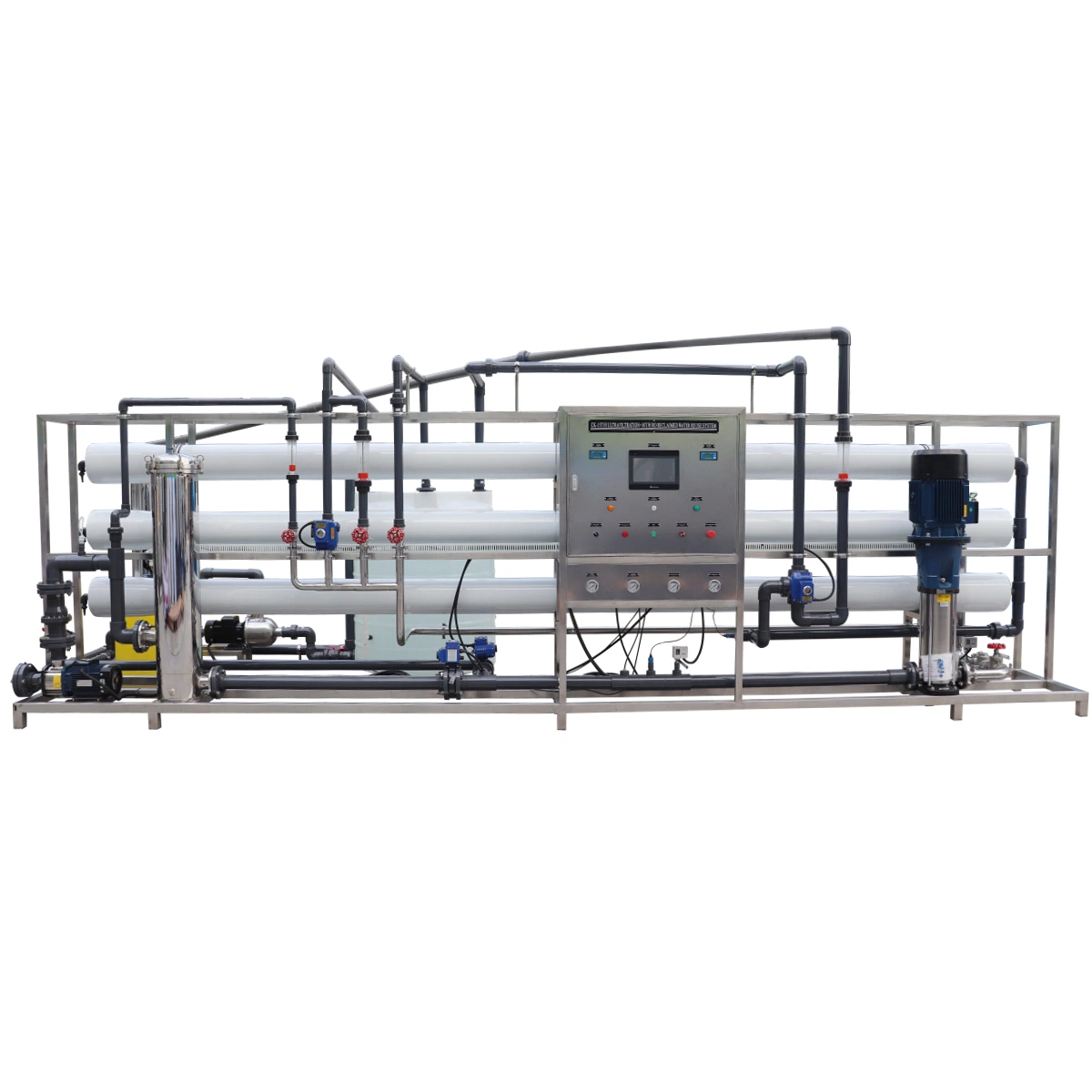 Elektroindustrie Double Pass Reverse Osmosis System mit EDI Mix Bett Ultra Reinwasser für Kessel Pharmazeutische Modul System Ion Austausch 12t/H