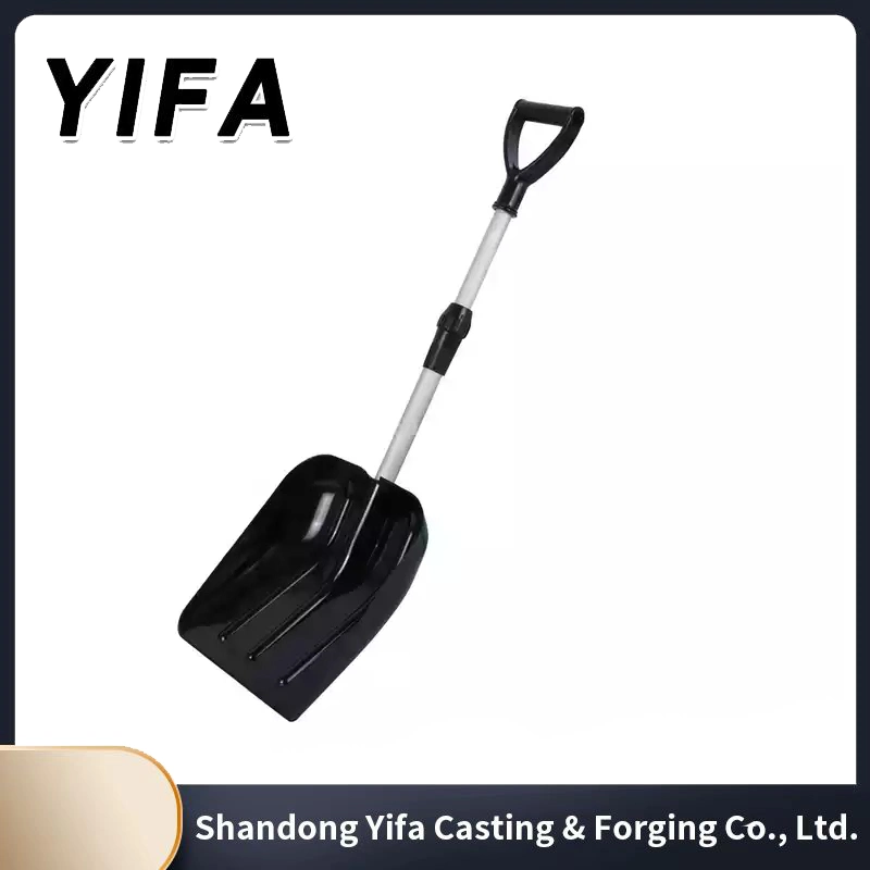 Plastic Snow Shovel Multifunctional Farming Spade with Long Wooden Fiberglass Handle