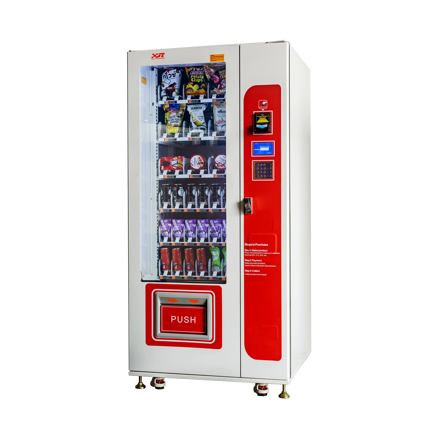 Xy Small Little Snack Drink Vending Machine Automatic Slim Vendor Machine Cooling System