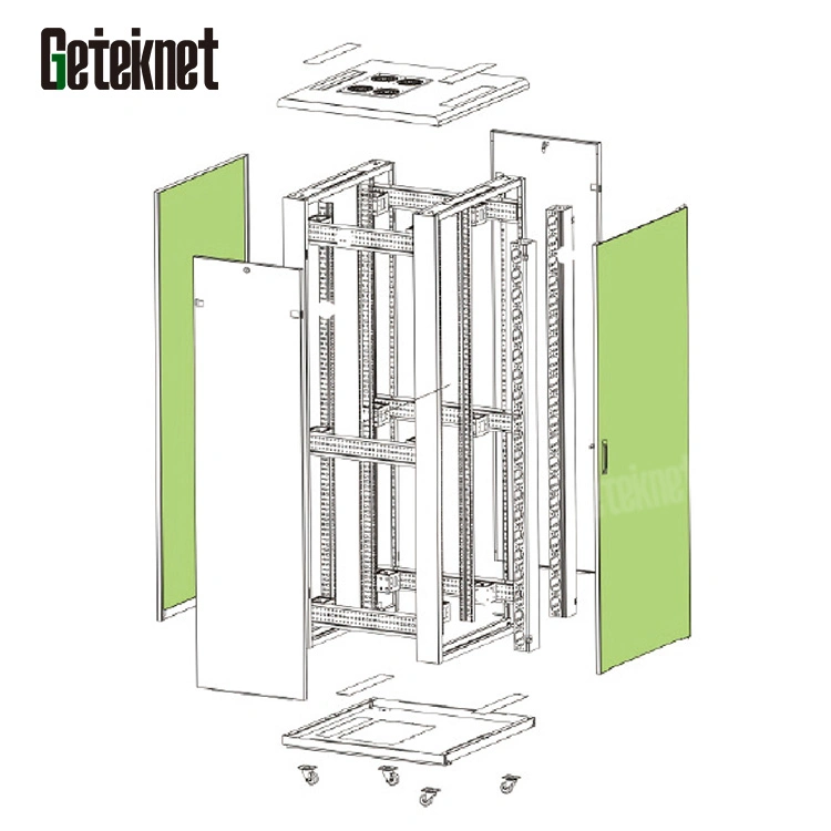 Gcabling SPCC 800kgs Height 2000 Floor Network Rack with Shelf Optional